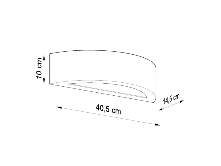 Atena kerámia fali lámpa