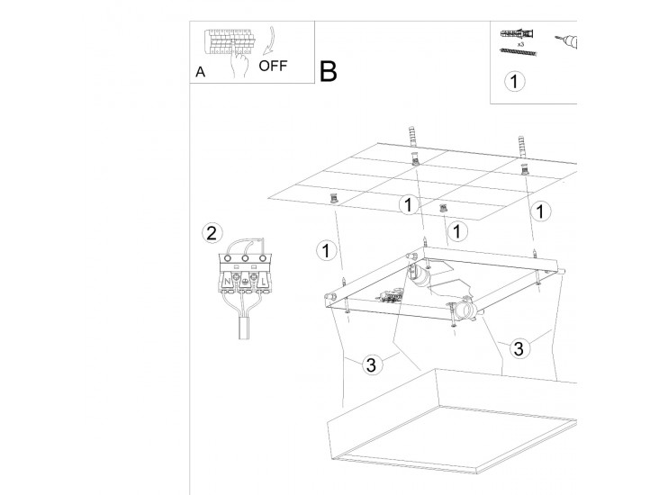 Helios kerámia fali lámpa