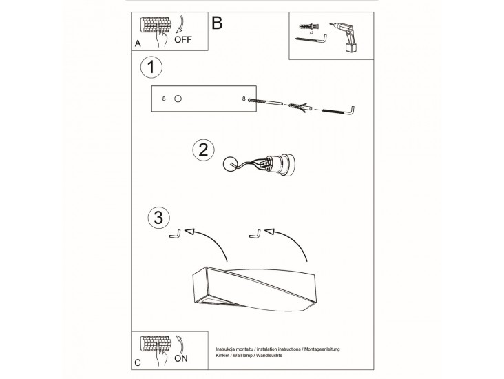 Sigma kerámia fali lámpa