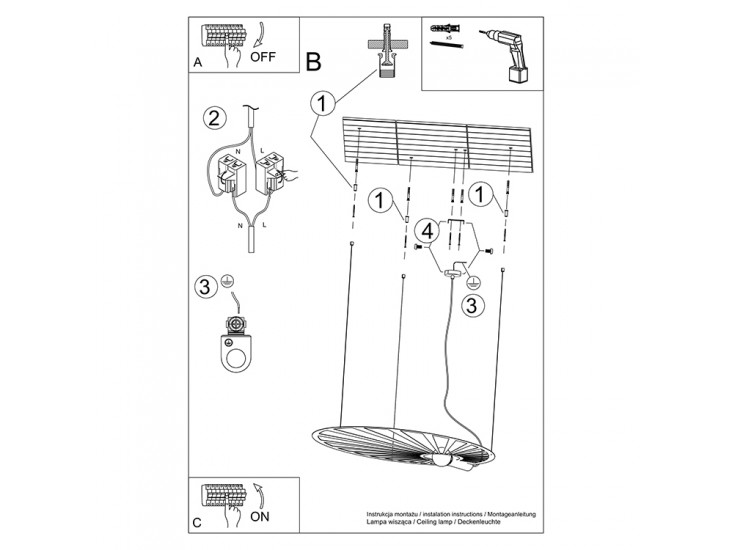Lehdet arany függőlámpa
