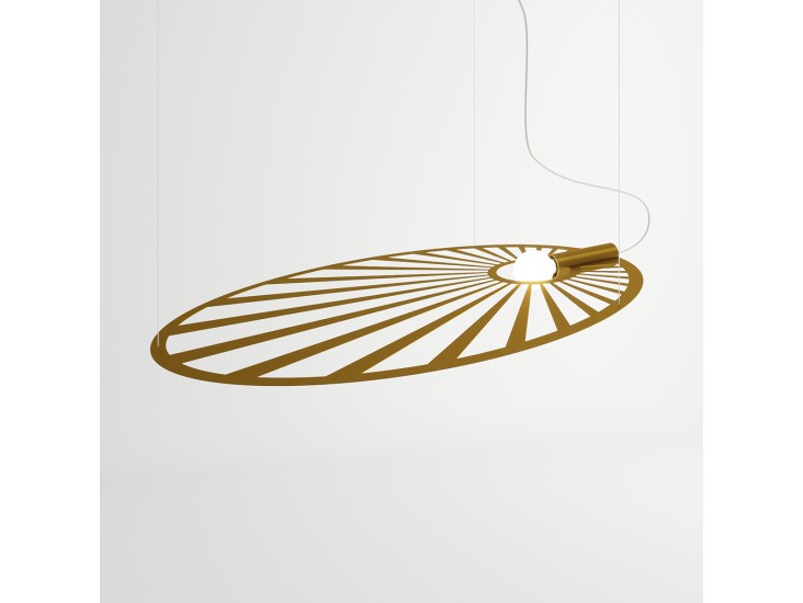 Lehdet arany függőlámpa