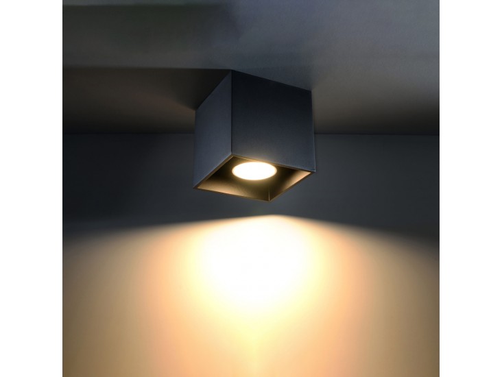 Quad 1 fekete mennyezeti lámpa