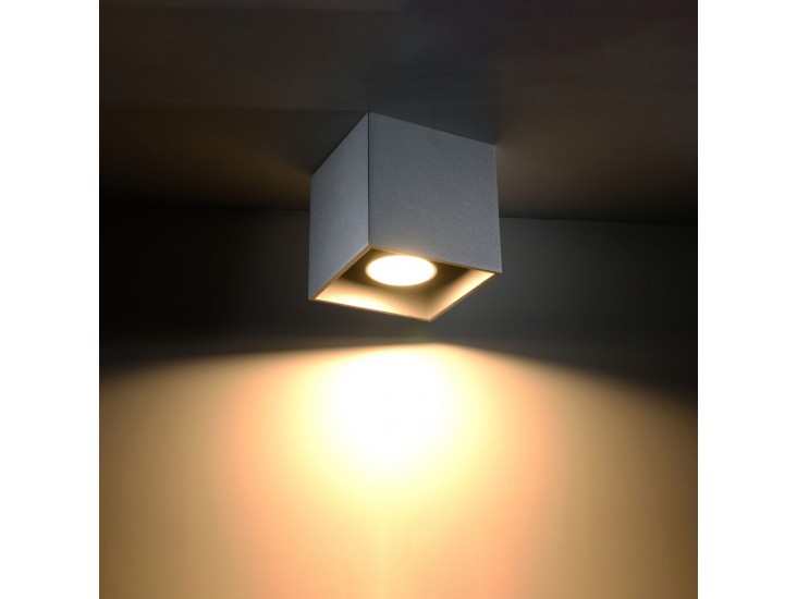 Quad 1 szürke mennyezeti lámpa