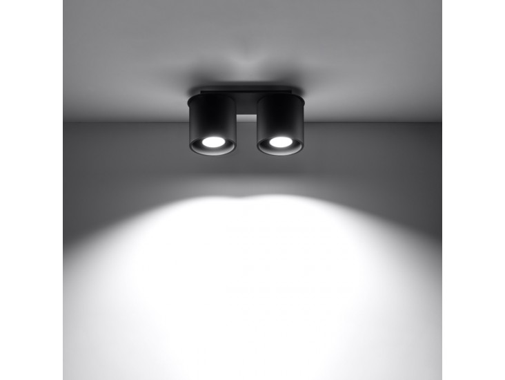 Orbis 2 fekete mennyezeti lámpa