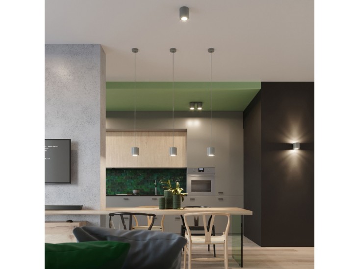 Orbis 2 szürke mennyezeti lámpa