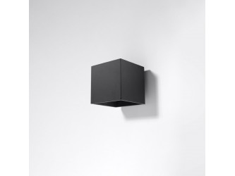 Quad 1 fekete fali lámpa