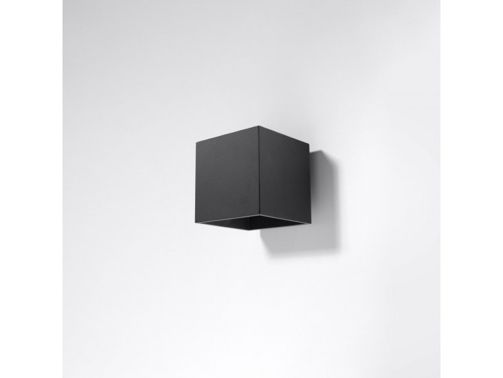 Quad 1 fekete fali lámpa