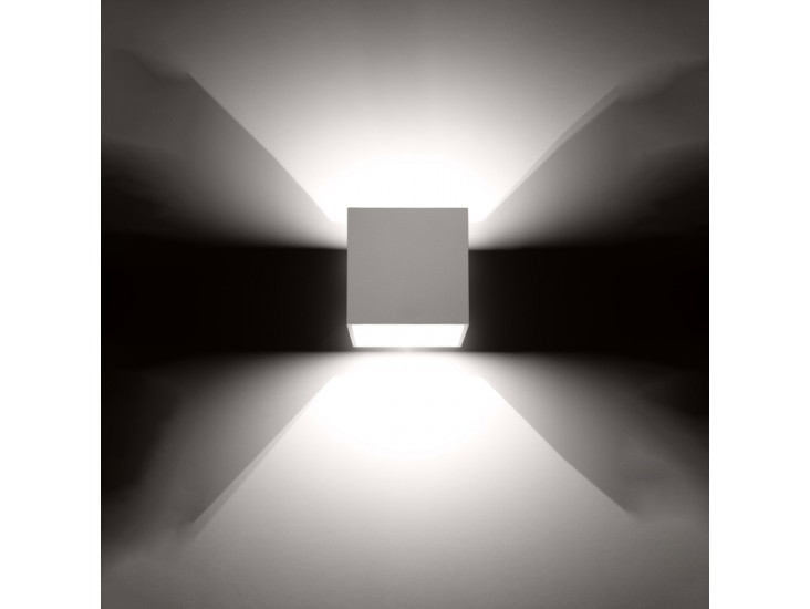 Quad 1 fehér fali lámpa