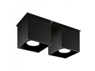 Quad 2 fekete mennyezeti lámpa