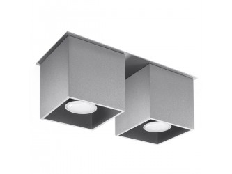 Quad 2 szürke mennyezeti lámpa