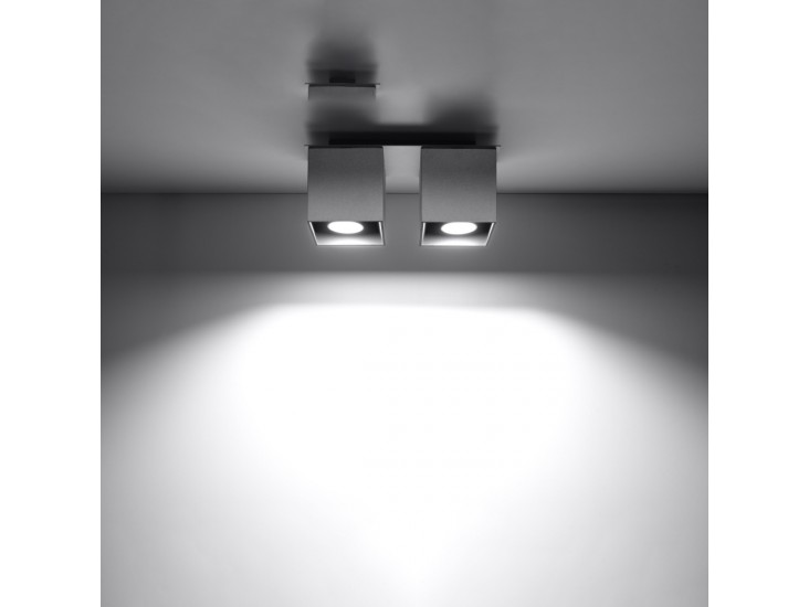 Quad 2 szürke mennyezeti lámpa