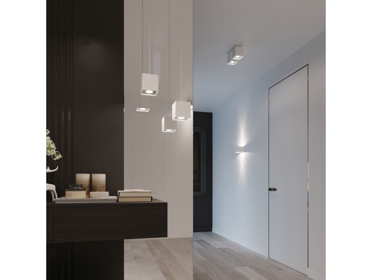 Quad 2 fehér mennyezeti lámpa