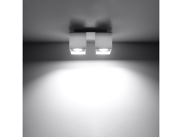 Quad 2 fehér mennyezeti lámpa