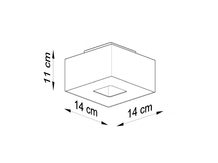 Mono 1 fehér mennyezeti lámpa