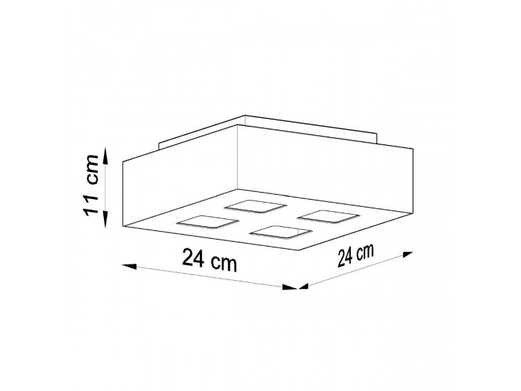 Mono 4 fehér mennyezeti lámpa