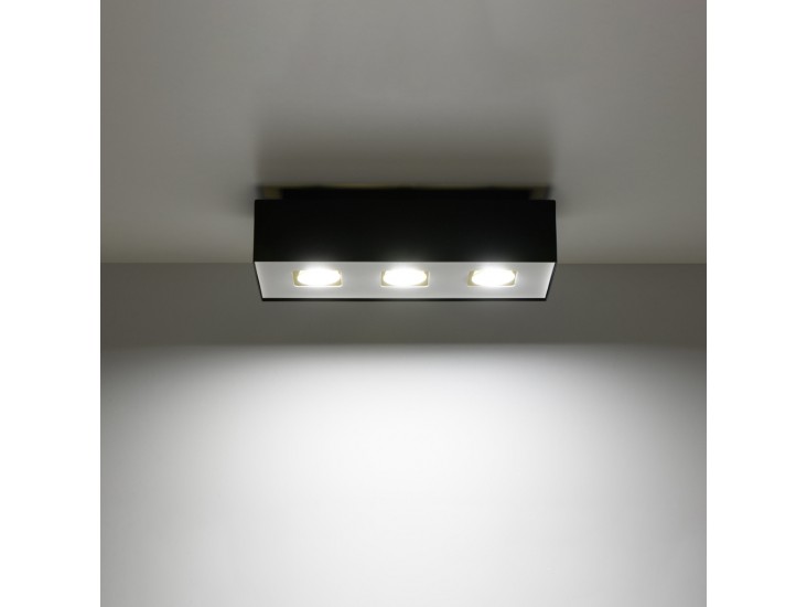 Mono 3 fekete mennyezeti lámpa