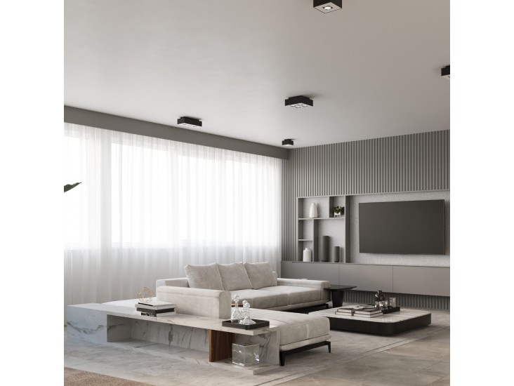 Mono 4 fekete mennyezeti lámpa