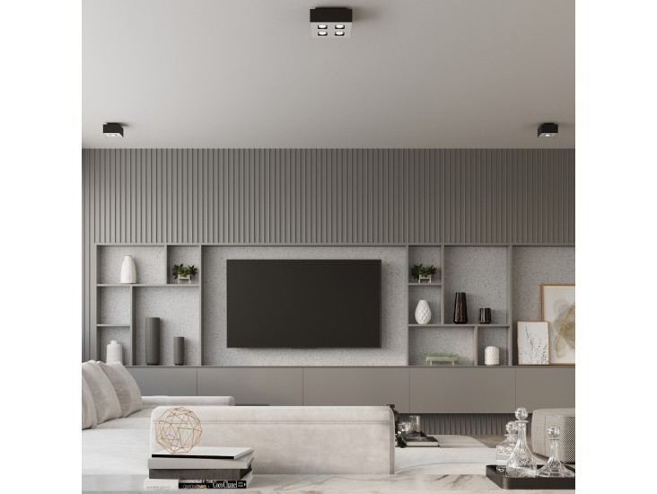 Mono 4 fekete mennyezeti lámpa