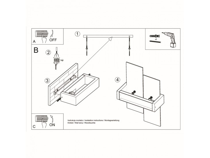 Feniks 1 natúr tölgy fali lámpa