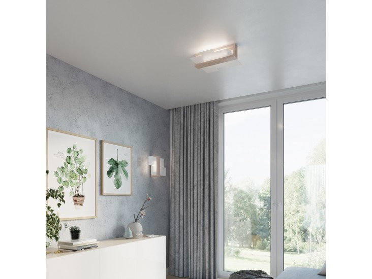 Feniks 1 natúr tölgy fali lámpa