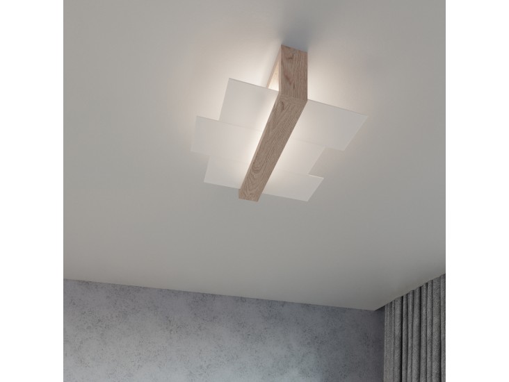 Feniks 1 natúr tölgy fali lámpa