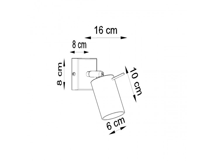 Ring fehér fali lámpa