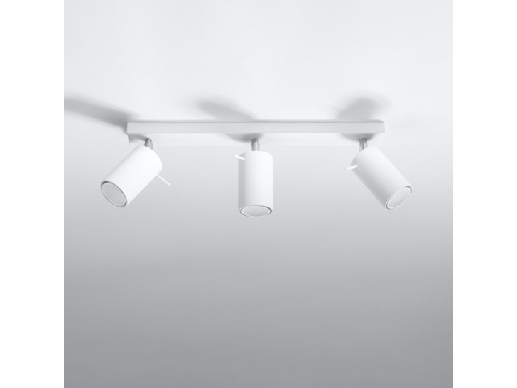 Ring 3 fehér mennyezeti lámpa