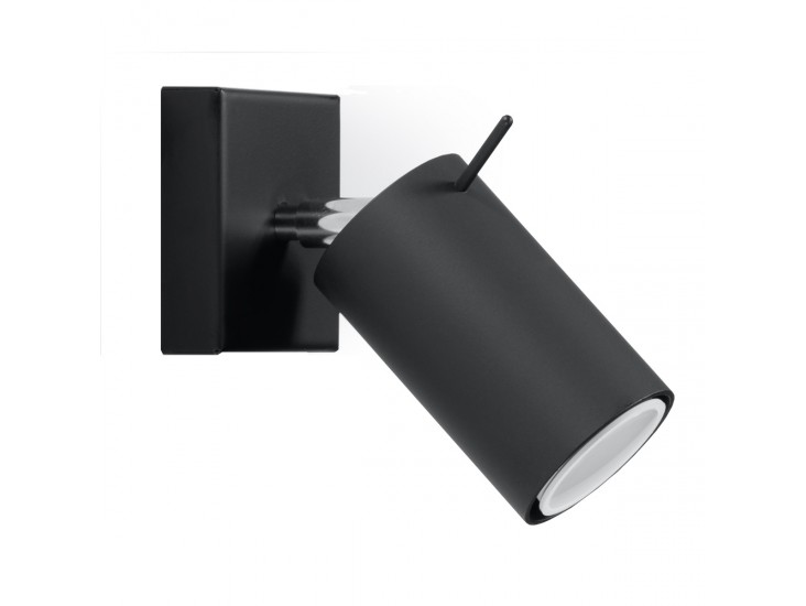 Ring fekete fali lámpa