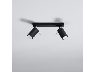 Ring 2 fekete mennyezeti lámpa