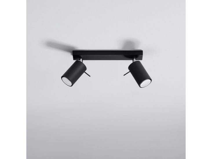 Ring 2 fekete mennyezeti lámpa