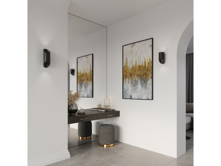 Penne 30 fekete fali lámpa