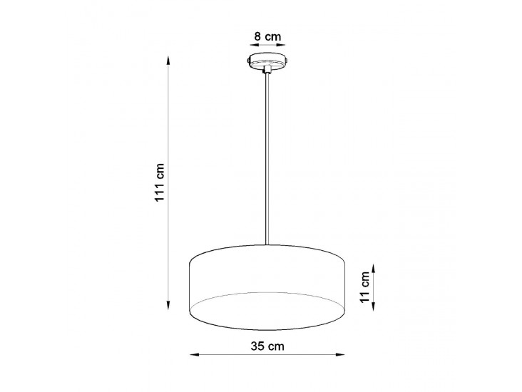 Arena 35 szürke függőlámpa