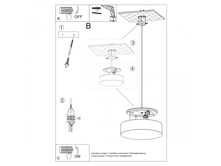 Arena 45 szürke függőlámpa