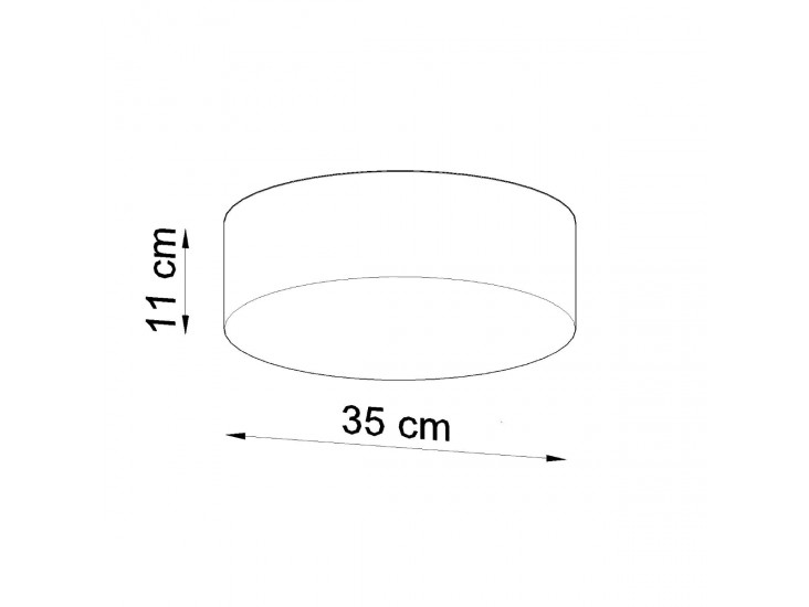 Arena 35 fekete mennyezeti lámpa