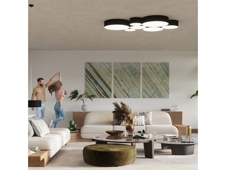 Arena 45 fekete mennyezeti lámpa