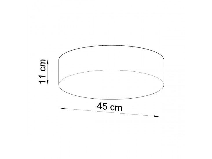 Arena 45 szürke mennyezeti lámpa