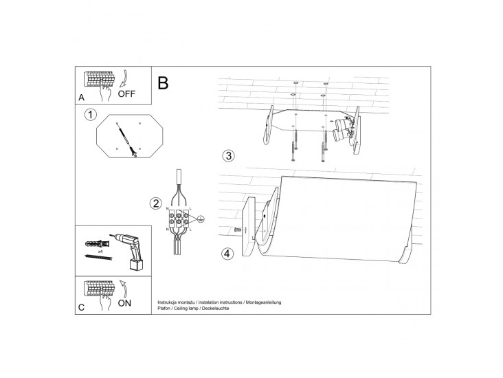 Emilio mennyezeti lámpa