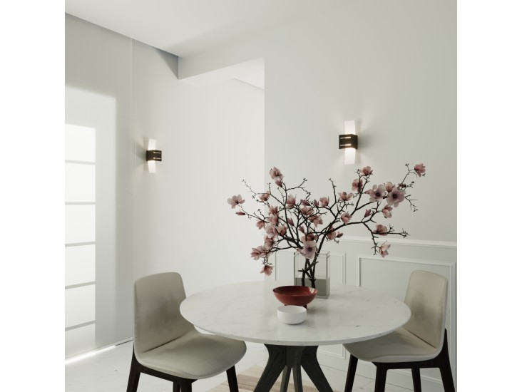 Loreto fekete fali lámpa