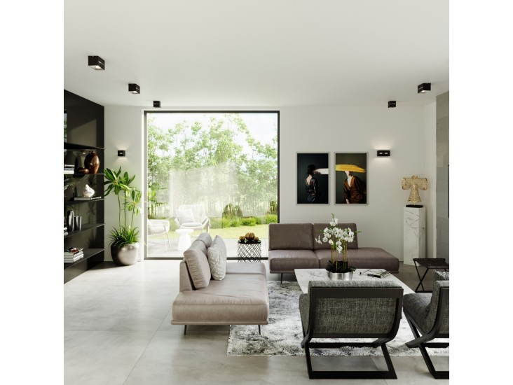 Lobo fekete mennyezeti lámpa