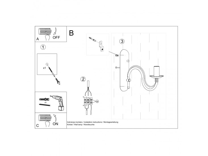 Minerwa fehér fali lámpa