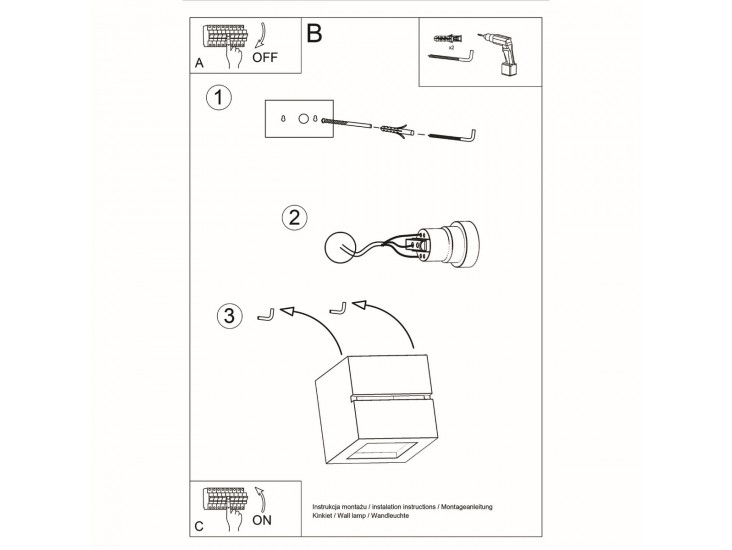 Leo Line kerámia fali lámpa