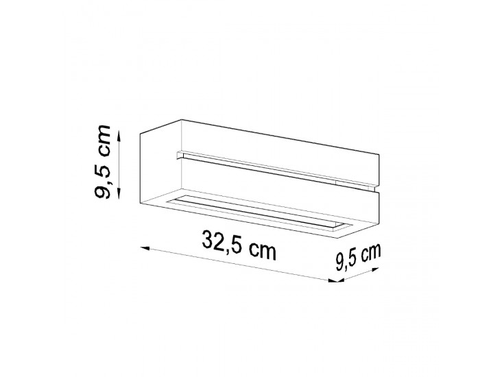 Vega Line kerámia fali lámpa