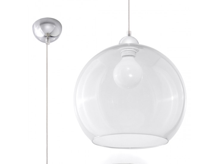 Ball átlátszó függőlámpa