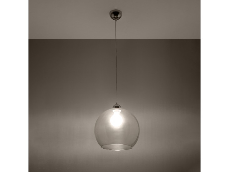 Ball átlátszó függőlámpa