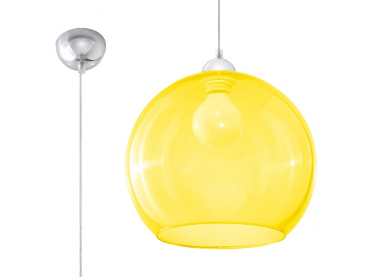 Ball sárga függőlámpa