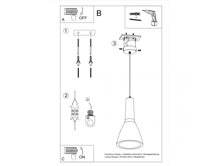Empoli függőlámpa