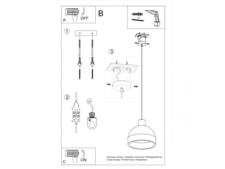 Damaso függőlámpa