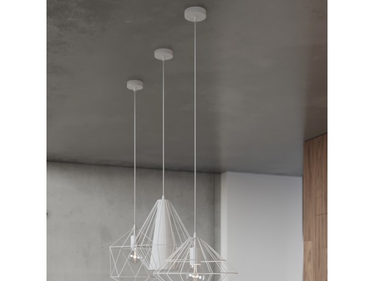 Gaspare fehér függőlámpa