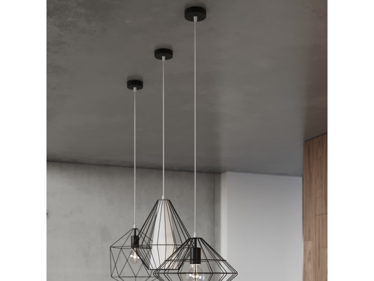 Demi fekete függőlámpa