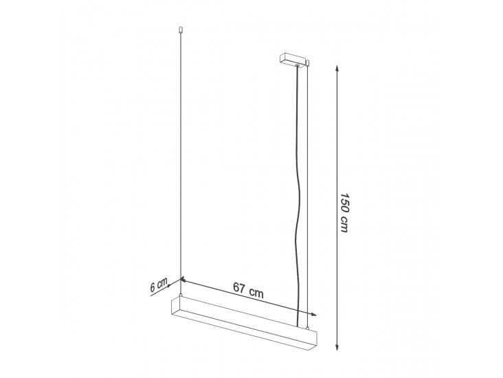 Pinne 67 fehér 4000K függőlámpa